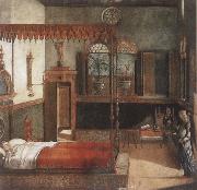 Vittore Carpaccio The Dream of St Ursula oil on canvas